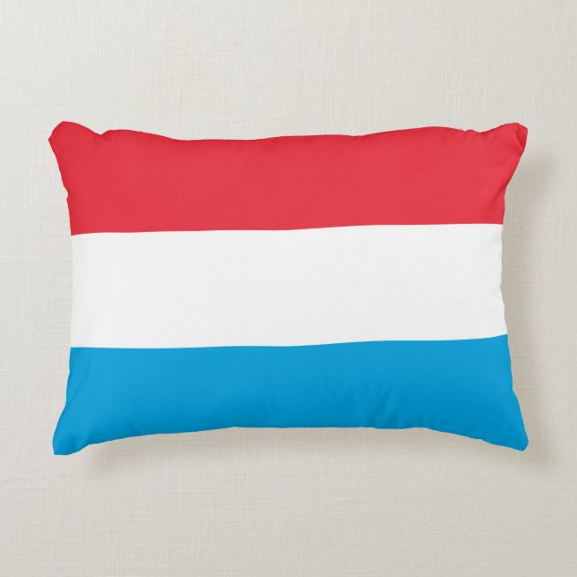 Luxembourg flag accent pillow (Front)