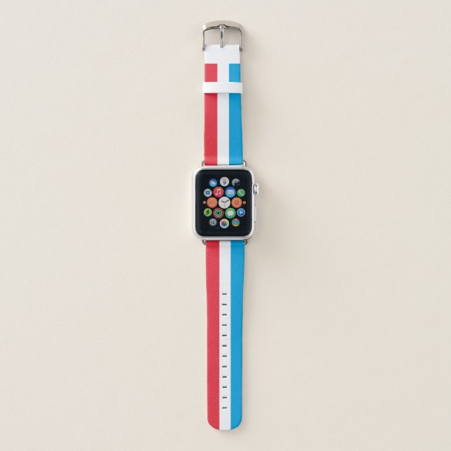 Luxembourg Flag Apple Watch Band (Front)