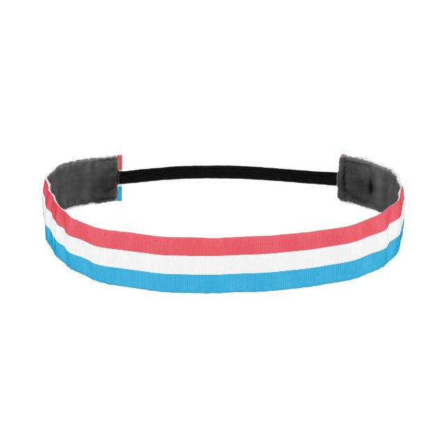 Luxembourg Flag Athletic Headband (Front)