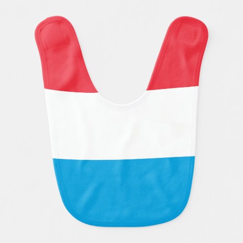 Luxembourg flag baby bib