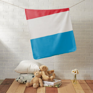 Luxembourg flag baby blanket