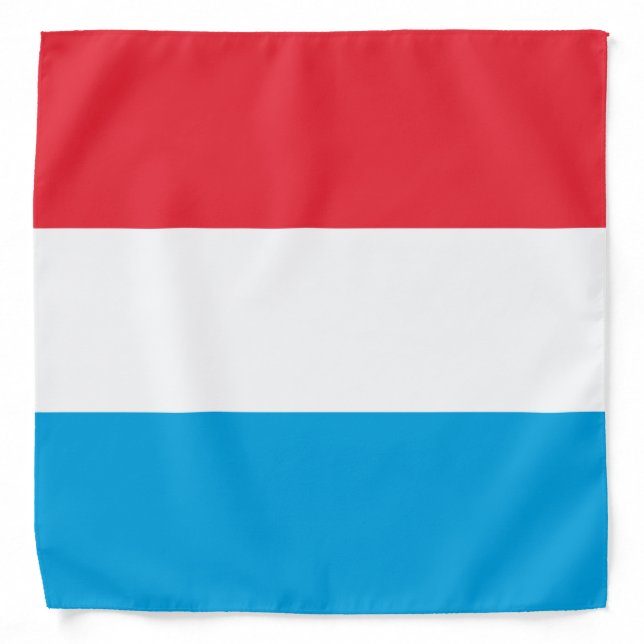 Luxembourg flag bandana (Front)