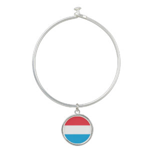 Luxembourg Flag Bangle Bracelet