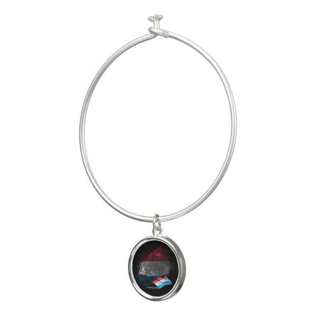Luxembourg flag bangle bracelet (3/4)