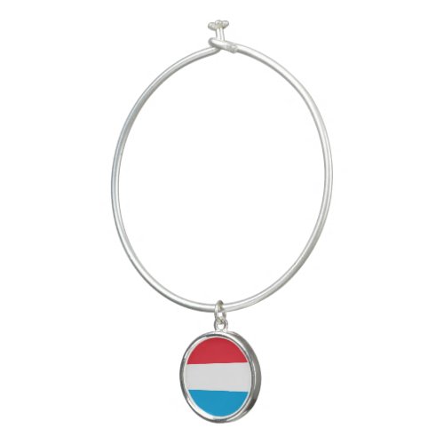 Luxembourg flag bangle bracelet