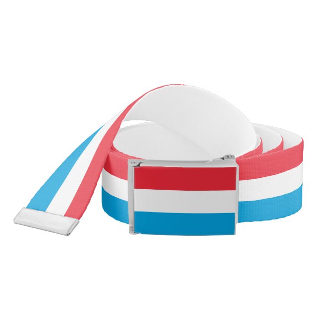 Luxembourg Flag Belt (Snake)