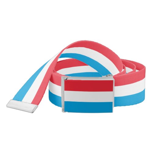 Luxembourg flag belt