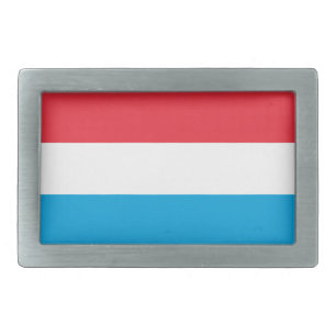 Luxembourg Flag Belt Buckle