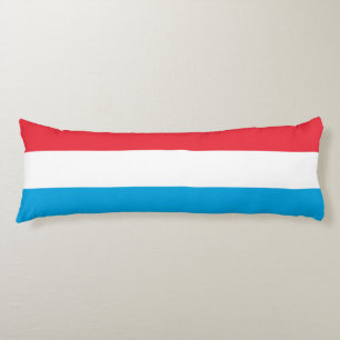 Luxembourg flag body pillow