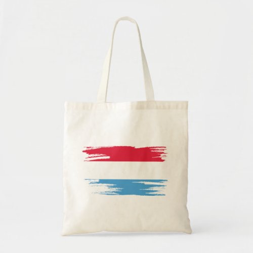 Luxembourg Flag Brush Art Tote Bag