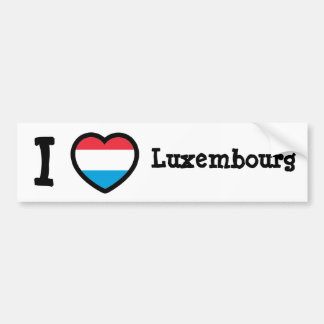 Luxembourg Flag Bumper Sticker