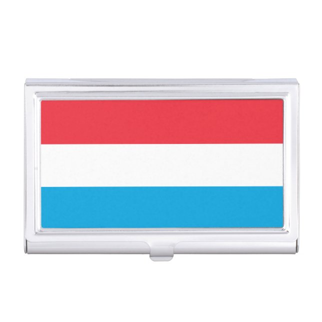 Luxembourg Flag Business Card Case (Front)
