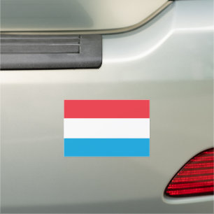Luxembourg Flag Car Magnet