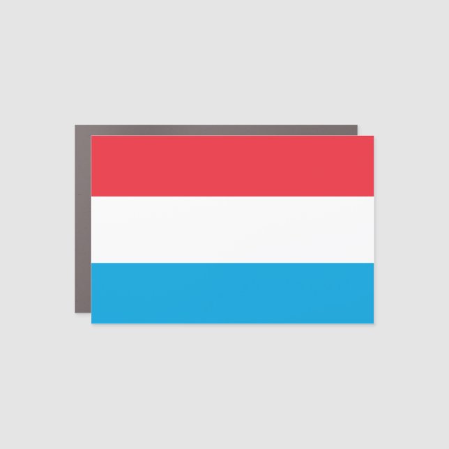 Luxembourg Flag Car Magnet (Front)
