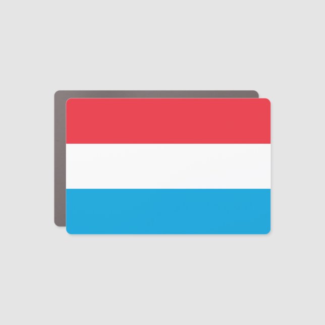 Luxembourg Flag Car Magnet (Front)