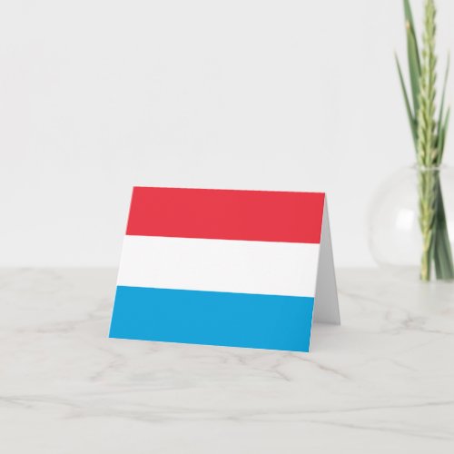 Luxembourg Flag Card