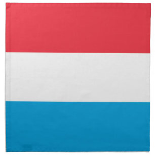 Luxembourg flag cloth napkin