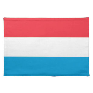 Luxembourg flag cloth placemat