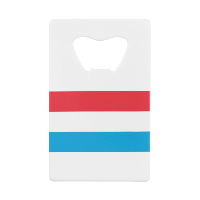 Luxembourg Flag Credit Card Bottle Opener (Front)