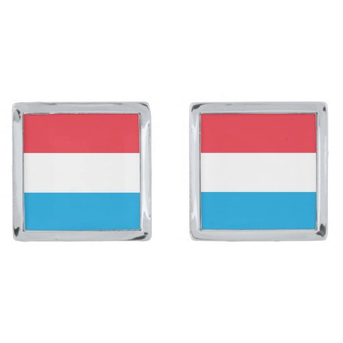 Luxembourg flag cufflinks