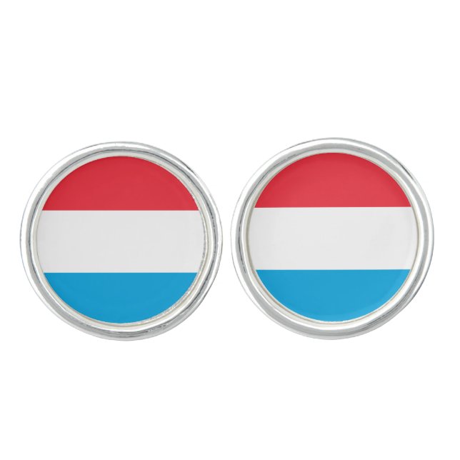 Luxembourg Flag Cufflinks (Front)