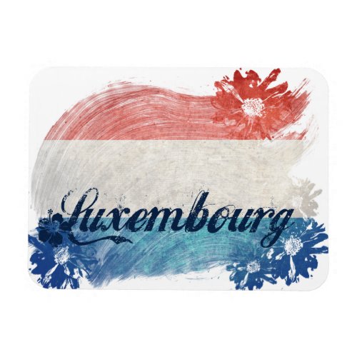 Luxembourg Flag Design Magnet