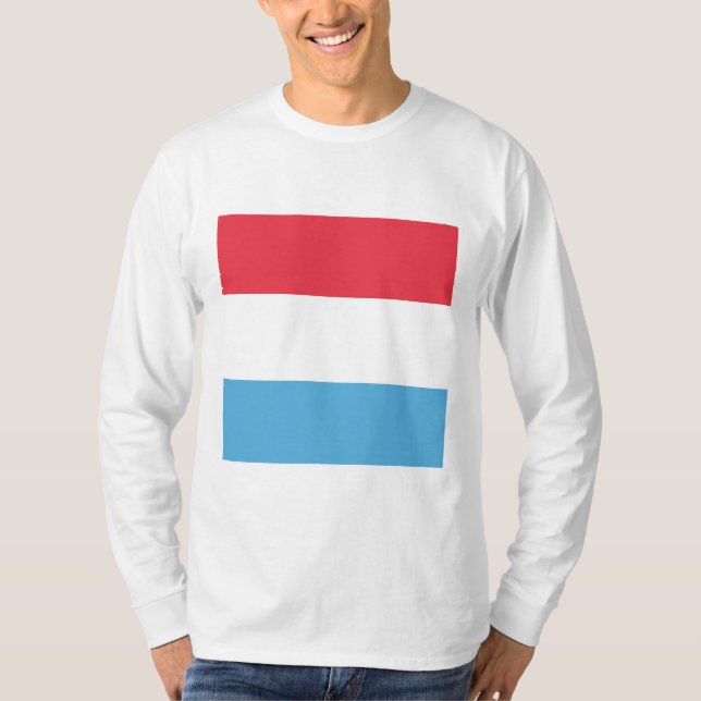 Luxembourg Flag Emblem T-Shirt (Front)