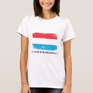 Luxembourg Flag Europe Travel Vacation Europe Luxe T-Shirt