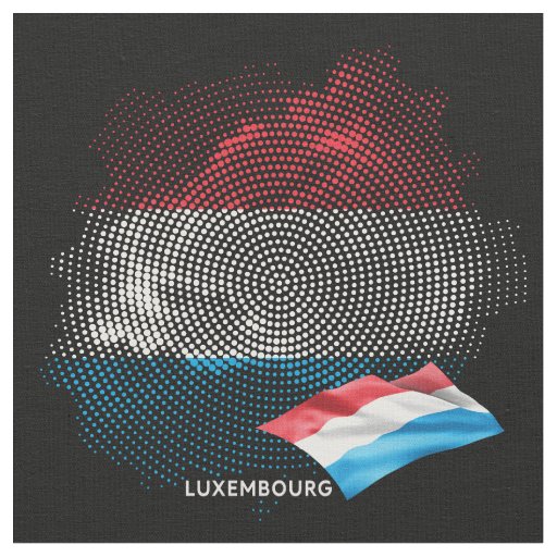 Luxembourg flag fabric