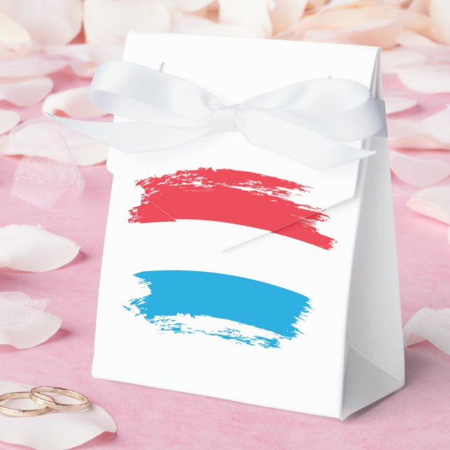 Luxembourg flag favor boxes (Wedding)