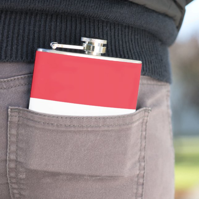Luxembourg flag flask (In Situ)