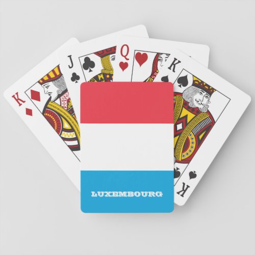 Luxembourg Flag Games Luxembourg Playing Cards