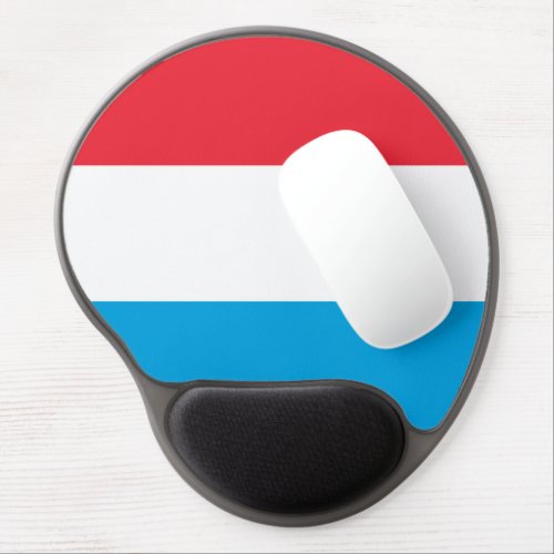 Luxembourg flag gel mouse pad