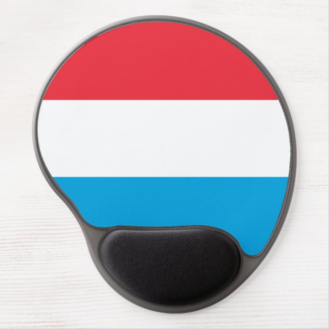 Luxembourg Flag Gel Mouse Pad (Front)