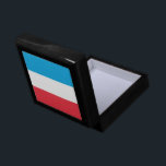 Luxembourg flag gift box<br><div class="desc">An ideal gift for all those who are patriotic of their country!</div>