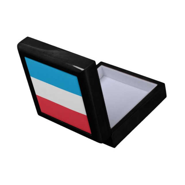 Luxembourg flag gift box (Back Open)