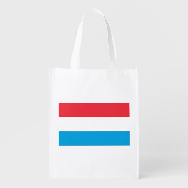 Luxembourg Flag Grocery Bag (Front)