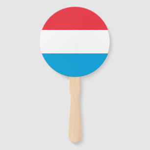 Luxembourg Flag Hand Fan