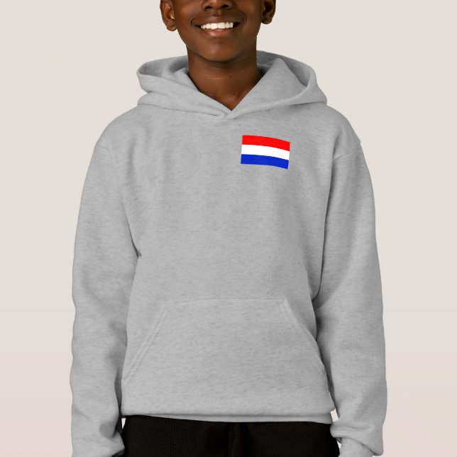 Luxembourg Flag Hoodie (Front)