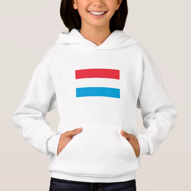 Luxembourg Flag Hoodie (Front)