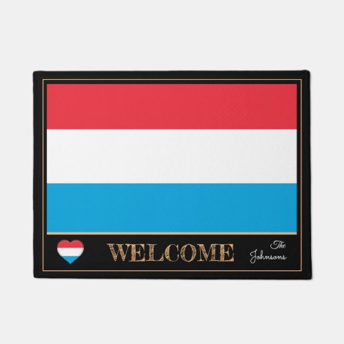 Luxembourg  Flag house matssports Welcome Doormat