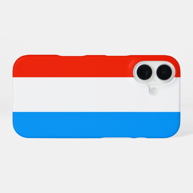 Luxembourg Flag iPhone Case (Back Horizontal)