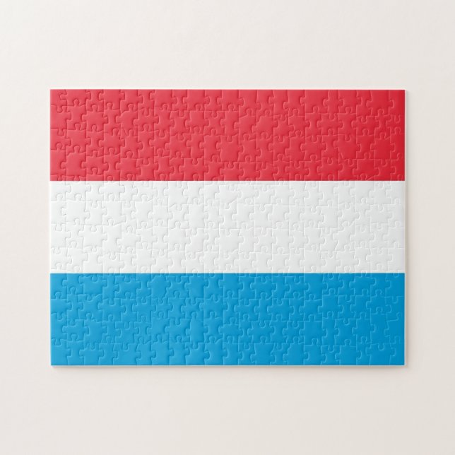 Luxembourg - flag - jigsaw puzzle (Horizontal)