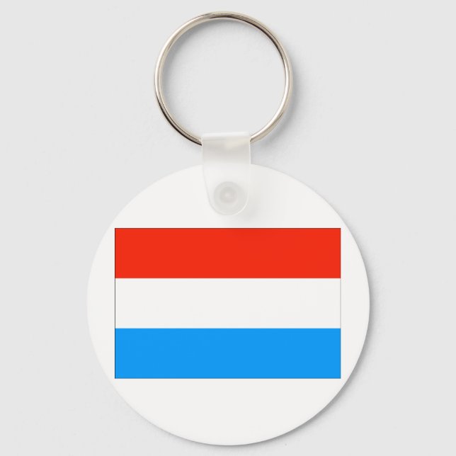Luxembourg Flag Keychain (Front)