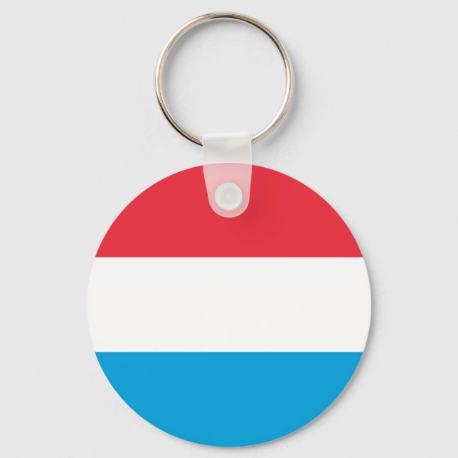Luxembourg Flag Keychain (Front)