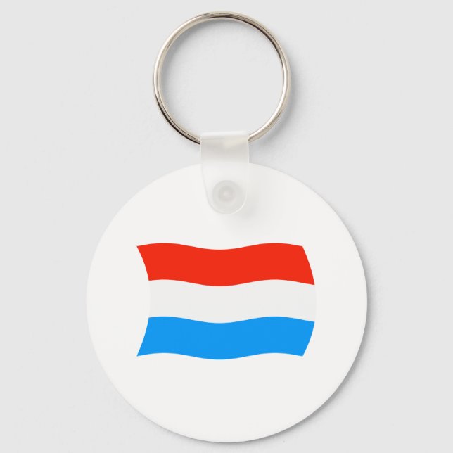 Luxembourg Flag Keychain (Front)