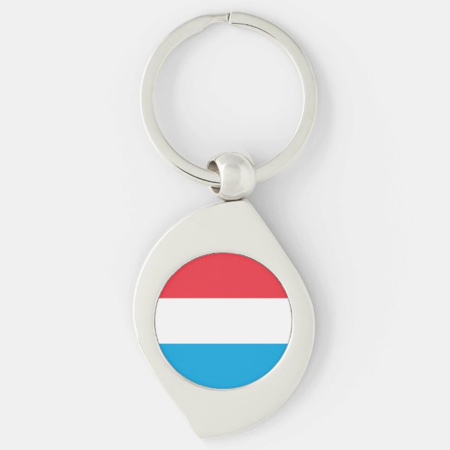 Luxembourg Flag Keychain (Front)