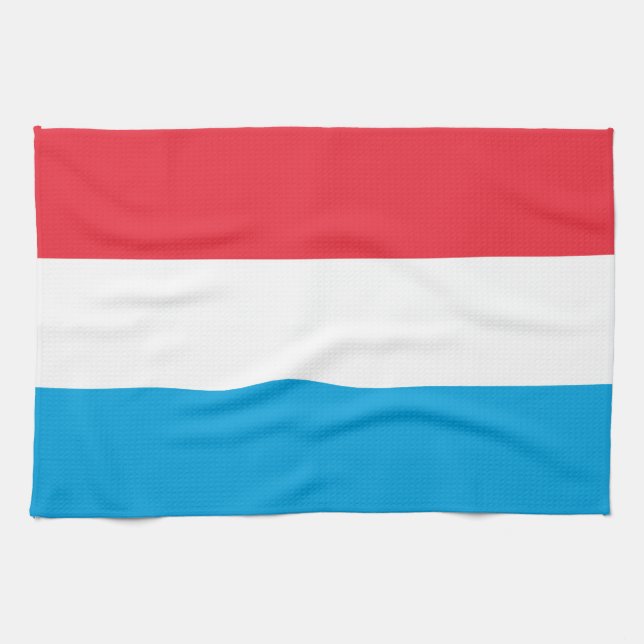Luxembourg flag kitchen towel (Horizontal)