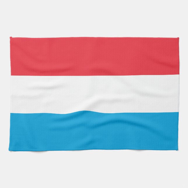 Luxembourg Flag Kitchen Towel (Horizontal)