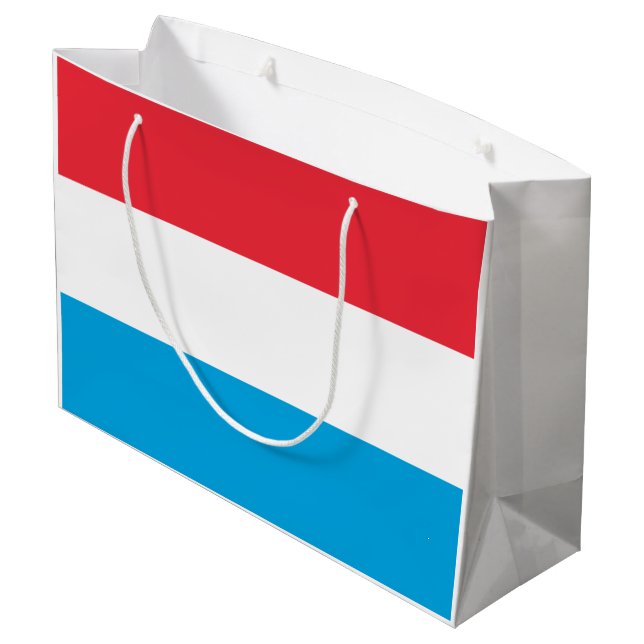 Luxembourg Flag Large Gift Bag (Back Angled)